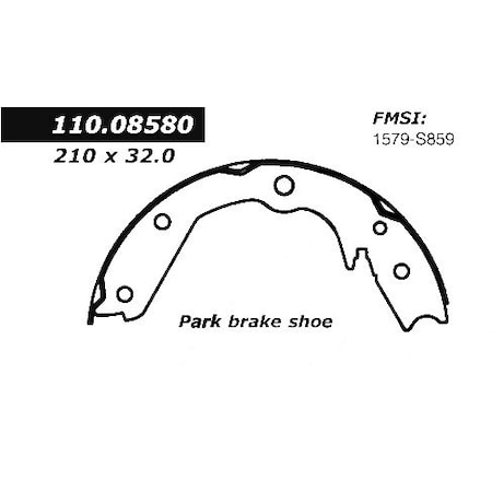 Centric Parts Centric Brake Shoes, 111.08580 111.08580